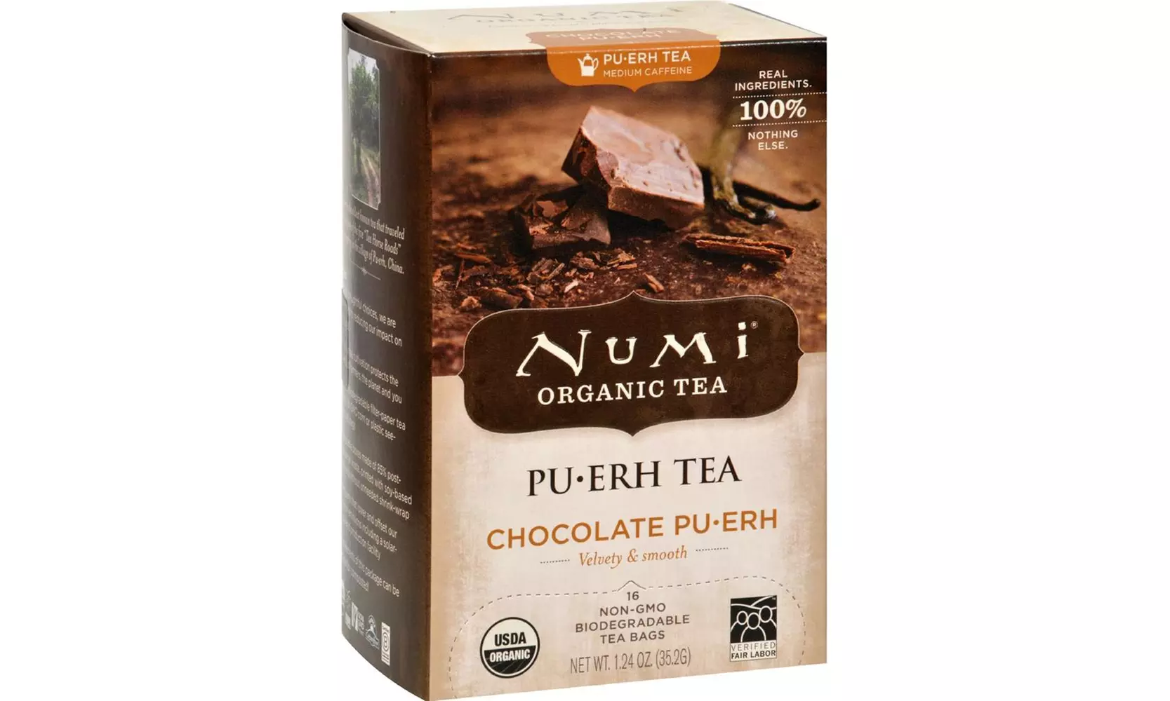 Organic Chocolate Pu-Erh Tea ( 6 - 1.24 oz boxes ) - Primary Image