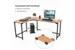 L-Shaped Corner Computer Desk PC Latop Study Table Workstation Home Office New - Second Medium