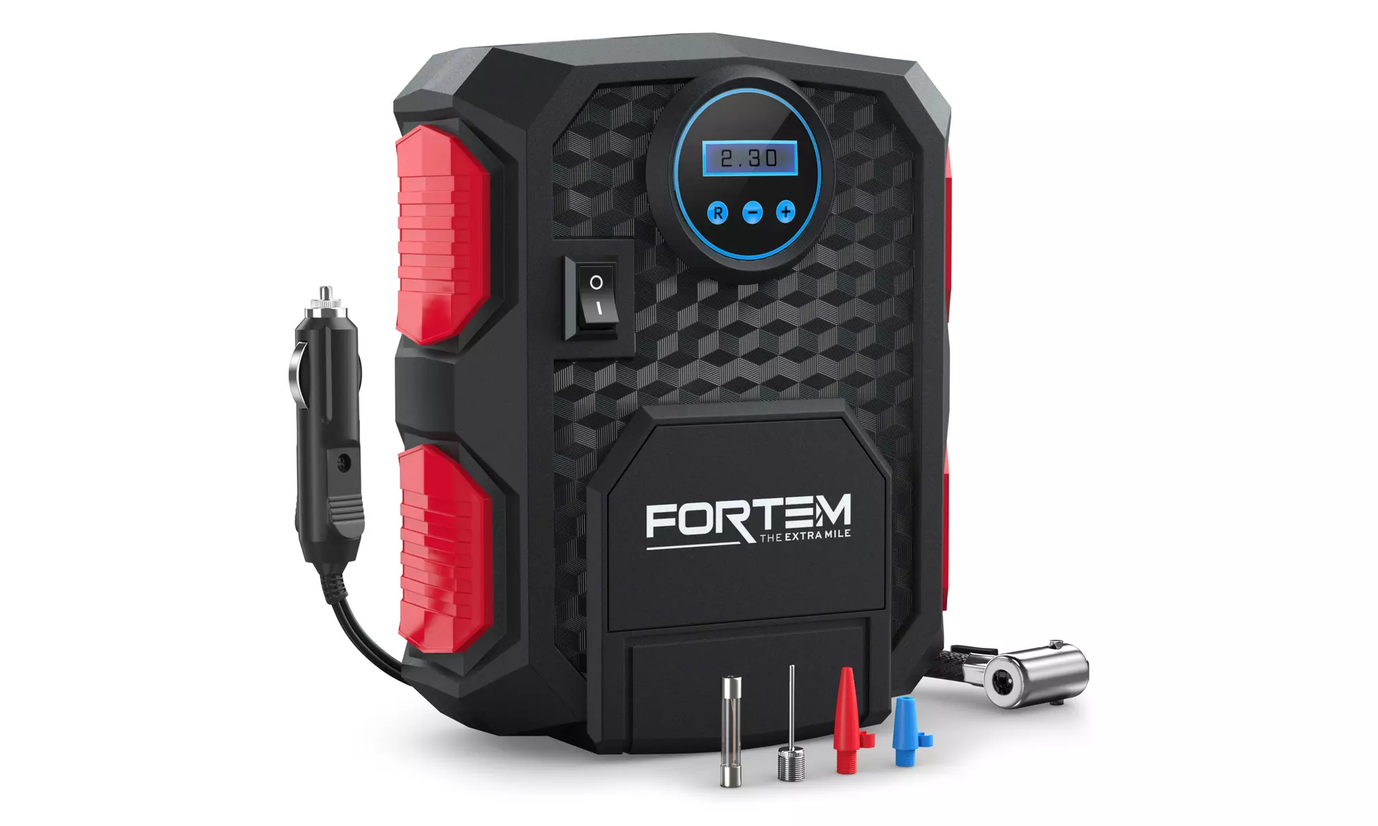 Fortem Digital Tire Inflator for Car w/Auto Shut Off, Portable, Carrying Case - Primary Image
