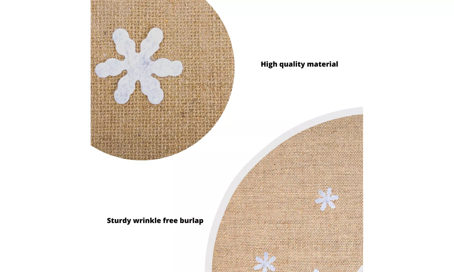 Merry & Bright Holiday Christmas Tree Skirts with Festive Design