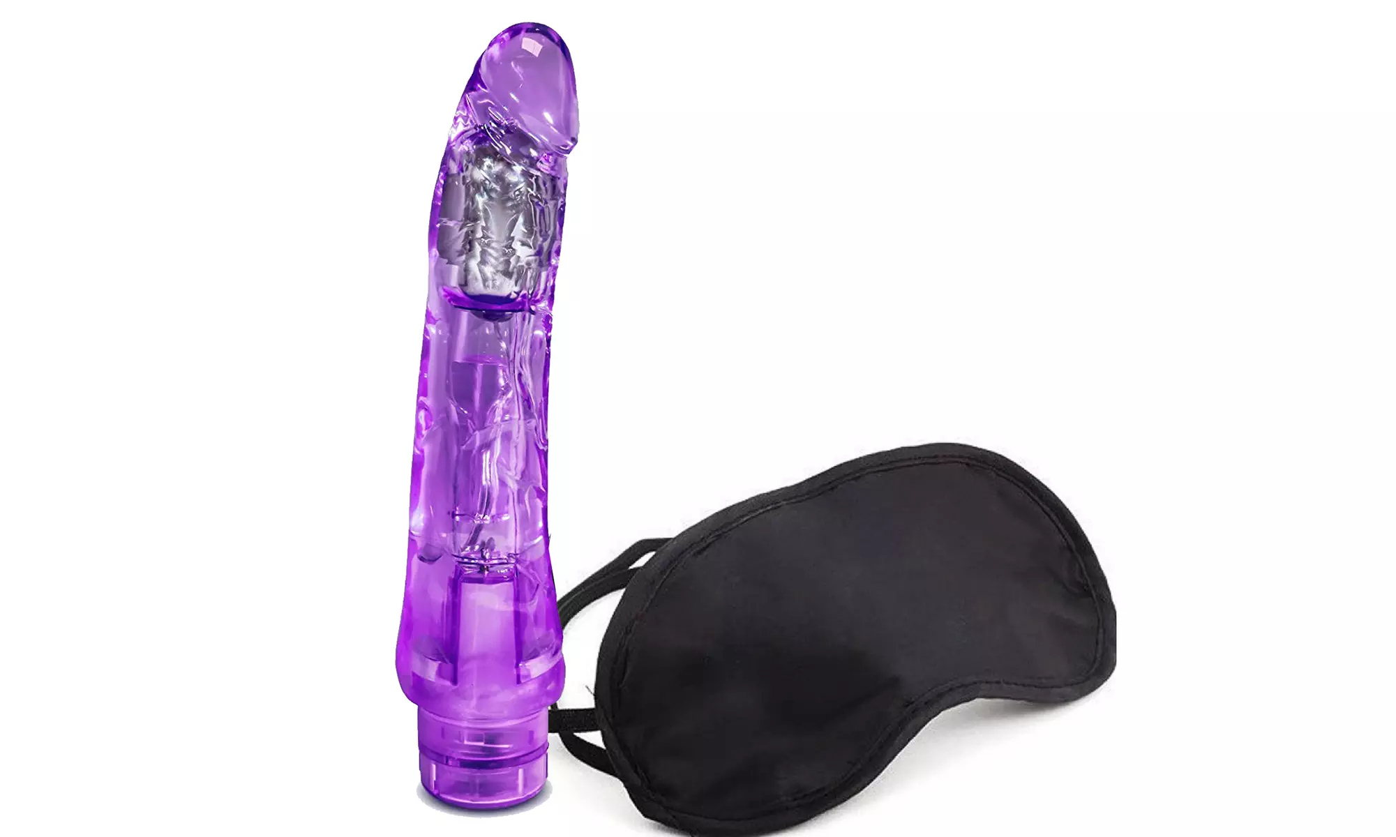 Flexible Vibrator Dildo Multi Speed with Blindfold Set - Primary Image