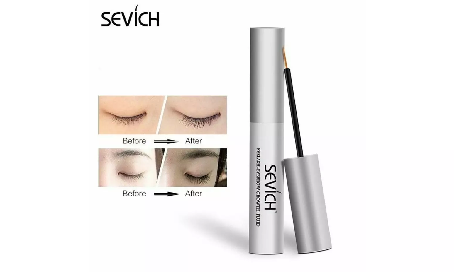 Sevich Eyelash & Brow Care Eyelash Growth Fluid with Natural Pure Growth Biotin - Second Medium