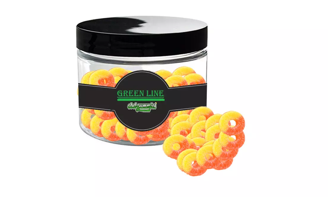 THC Free CBD Gummies 500mg , pain relieve inflammation by Green Line  - Second Medium
