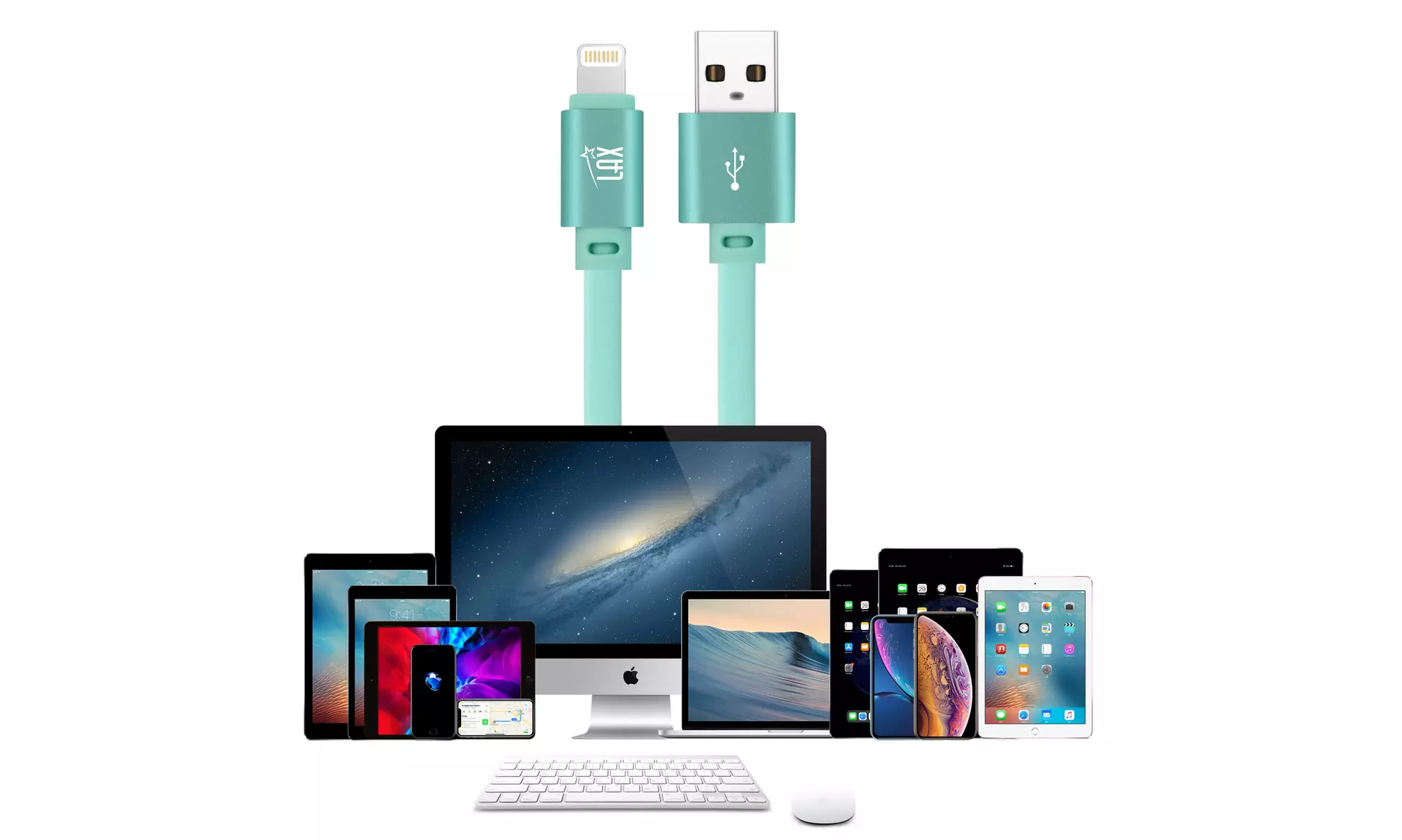 Glow in the Dark Apple MFi Certified USB to Lightning Cable