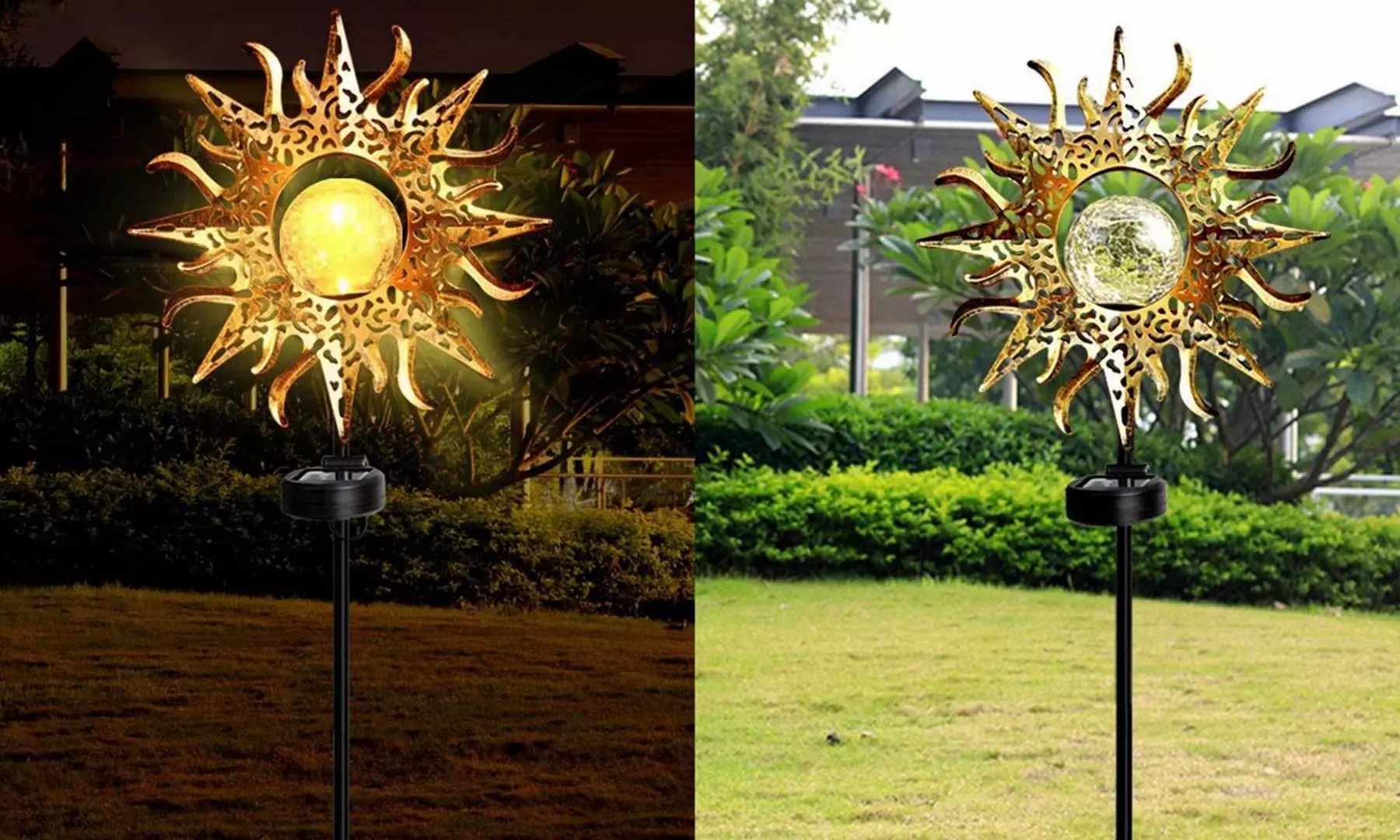 Solar Lights Outdoor Decorative Light Sun Solar Lights Metal Decorative Stakes
