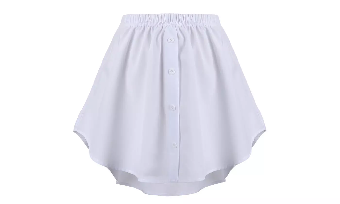 Women Mini Skirt Shirt Shirt Extenders Layering Shirt Extenders 