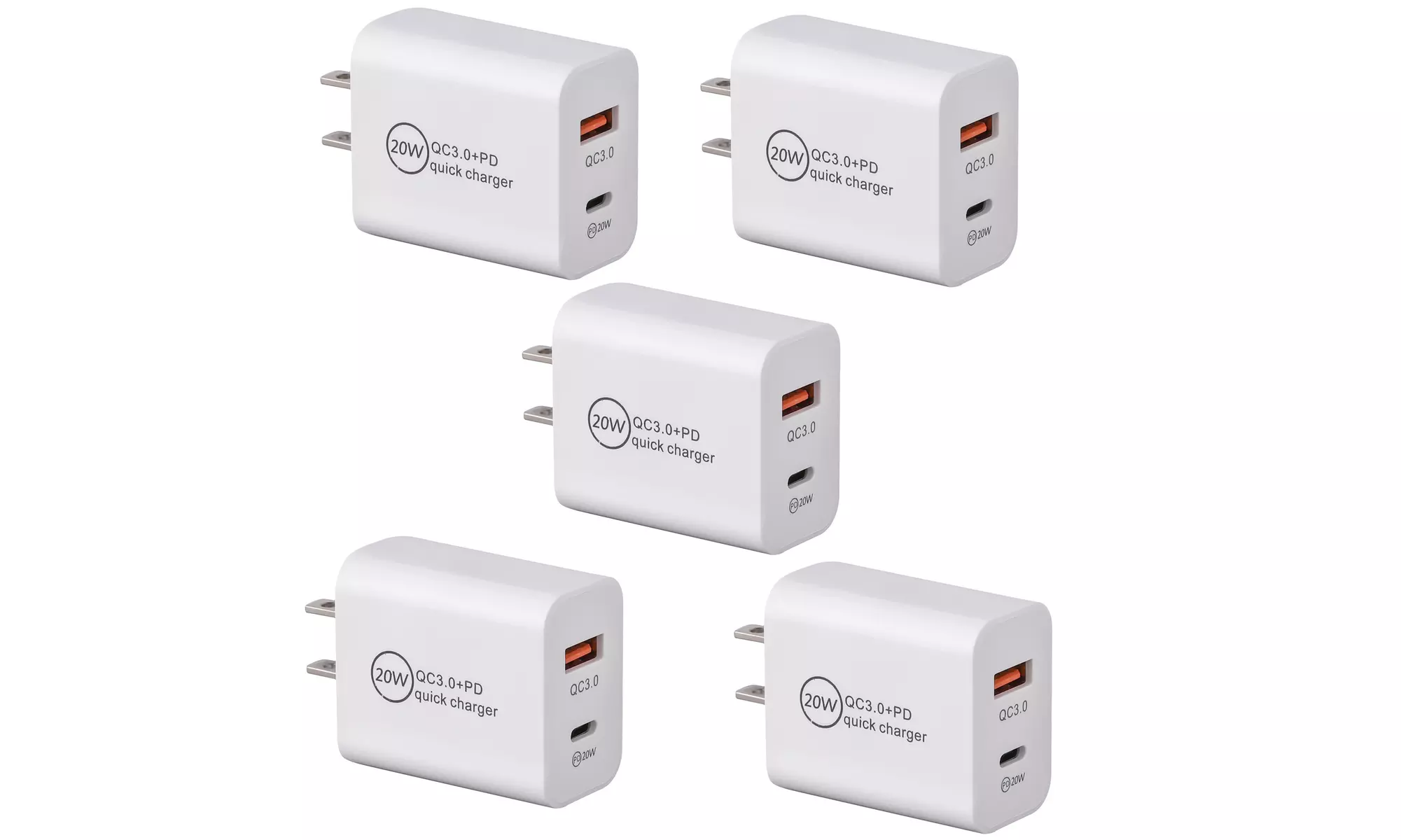 Fast Charger 20W USB-C Power Adapter Wall Charger For iPhone 15 Pro Max/ Samsung