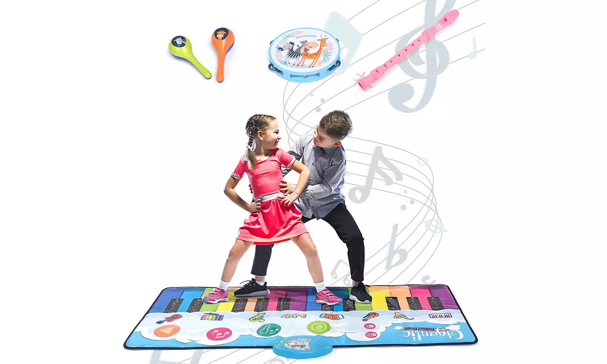 Floor Piano Mat for Kids Large 4ft. Portable Play Mat - Primary Image