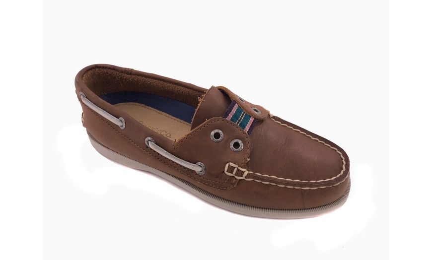Image 1: GH Bass Women's Boat Shoe SKIPPER, Rust