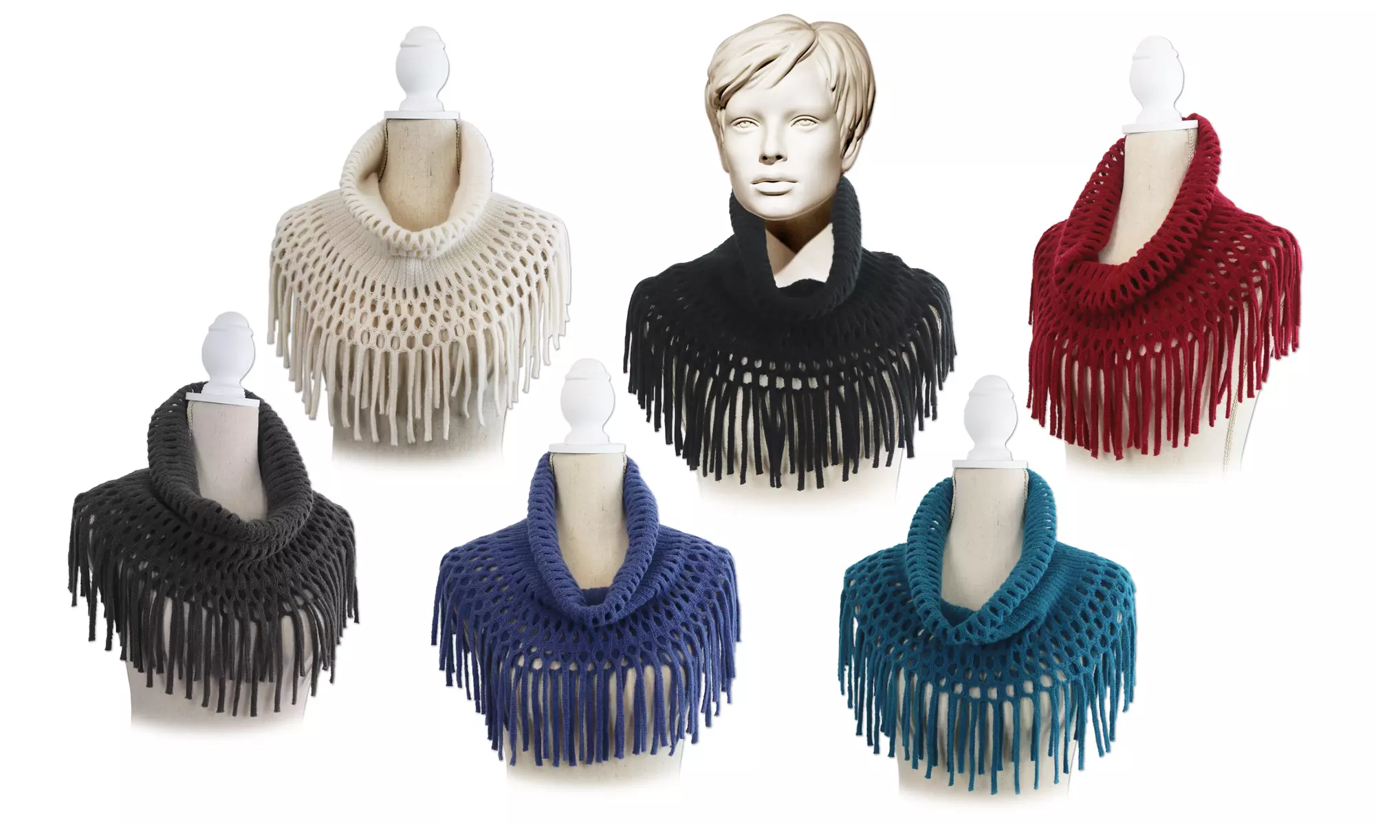 Open-Weave Infinity Scarf (6-Colors) - Primary Image