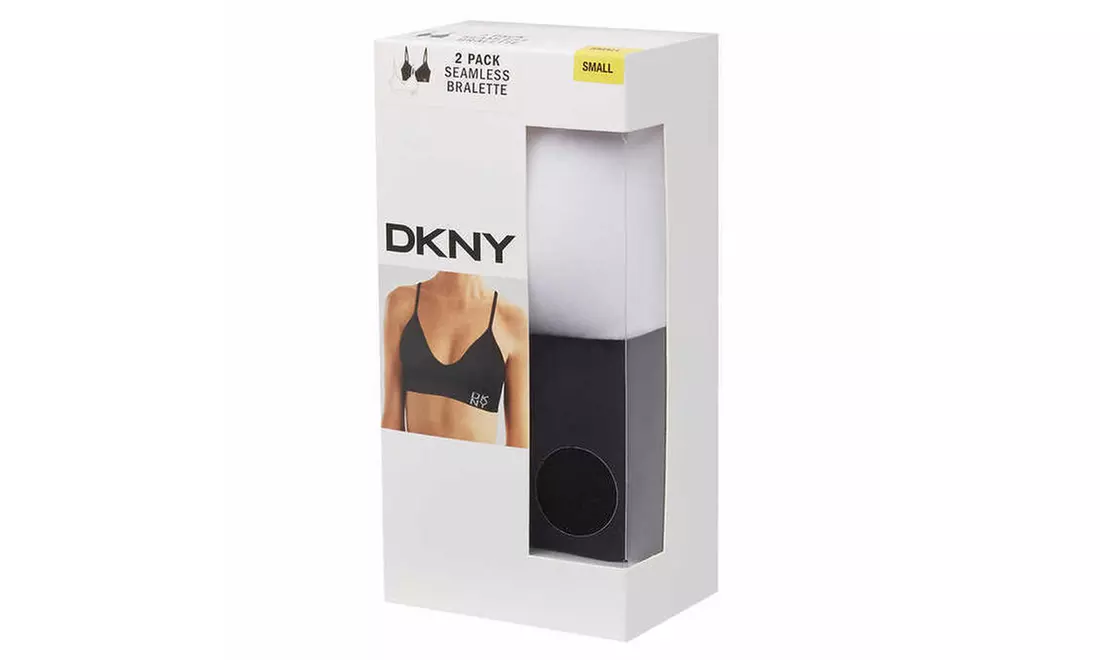 DKNY Ladies' Seamless Bralette, 2 Pack - Primary Image