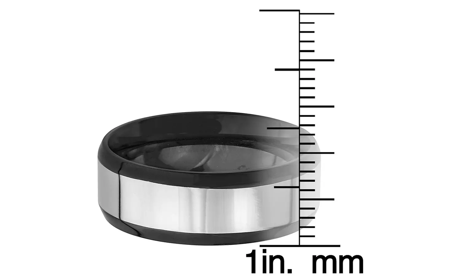 Black Plated Two-tone Band 