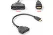 HDTV 1 Input 2 Output HDMI Splitter Male to Female Cable Adapter Converter  - Second Medium