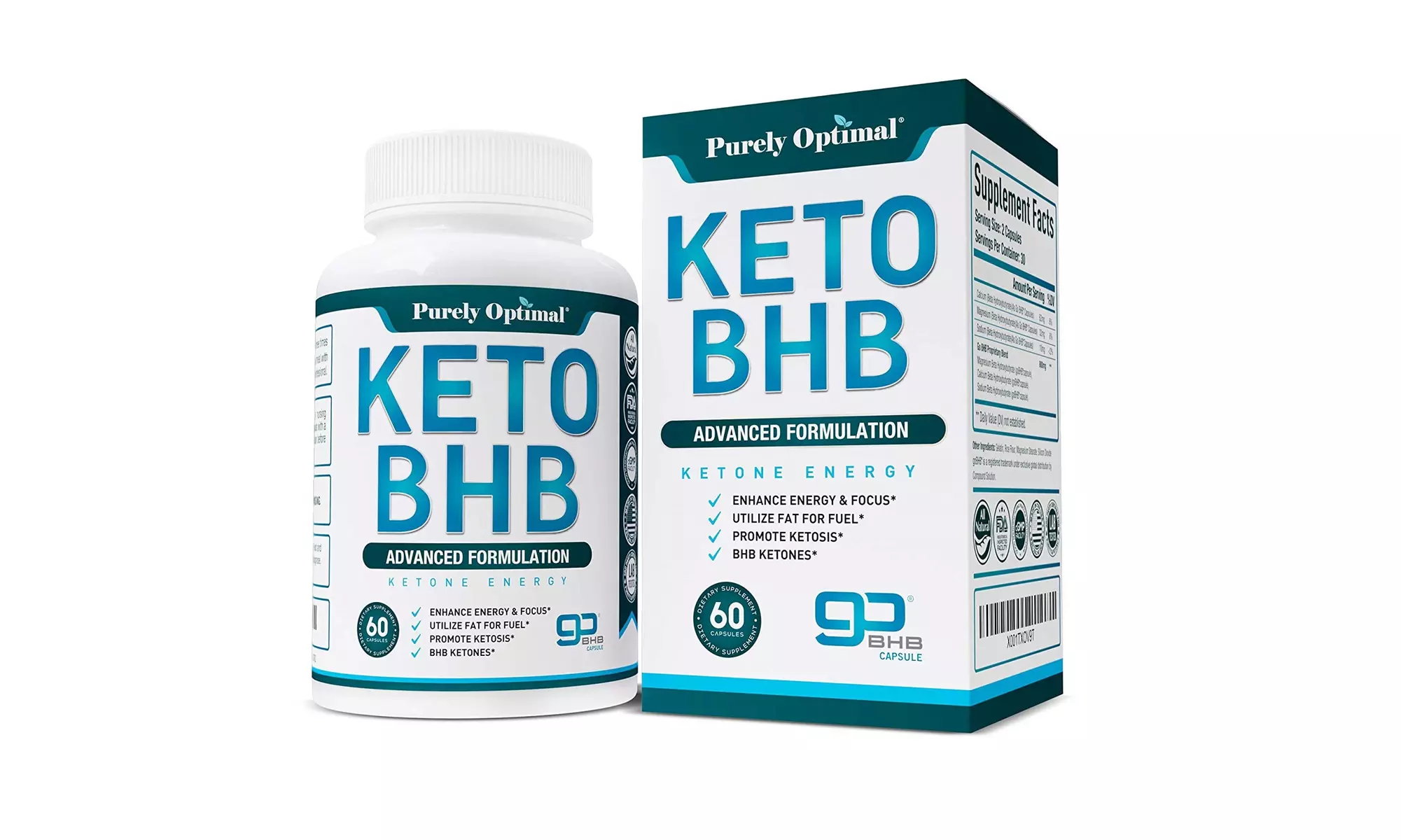  PURELY OPTIMAL Premium Keto Diet Pills - Primary Image