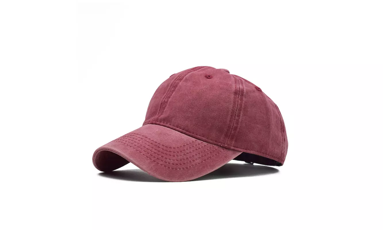 Vintage Washed Distressed Baseball Cap Adjustable Dad-Hat