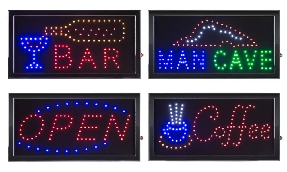 LED Lighted Neon Electric Display Signs with Animation by Lavish Home - Primary Image