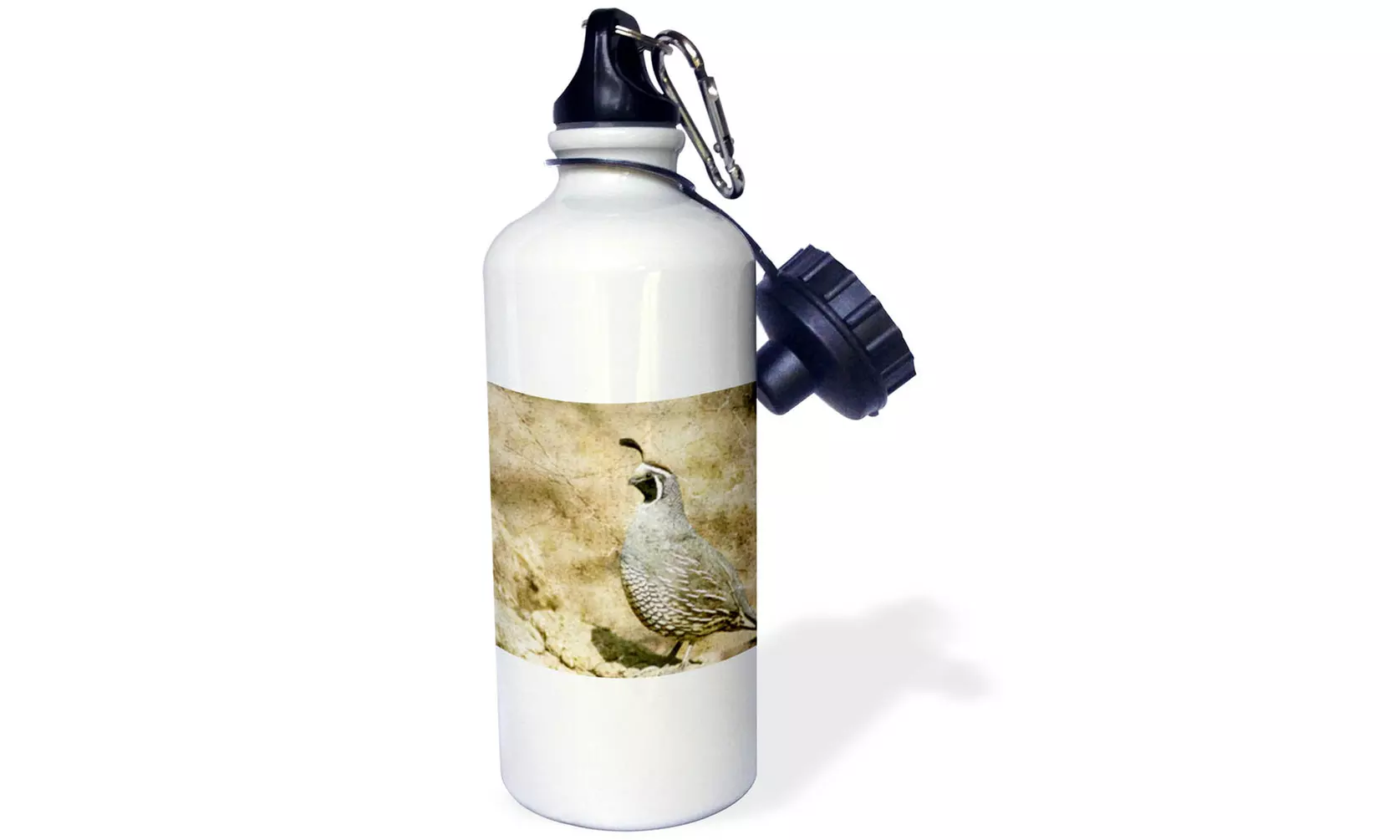  Water Bottle California Quail With Textures  - Primary Image