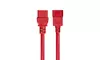 Monoprice 6ft 14AWG Red Power Cord for PDU 15A IEC 60320 C13 to IEC 60320 C20 