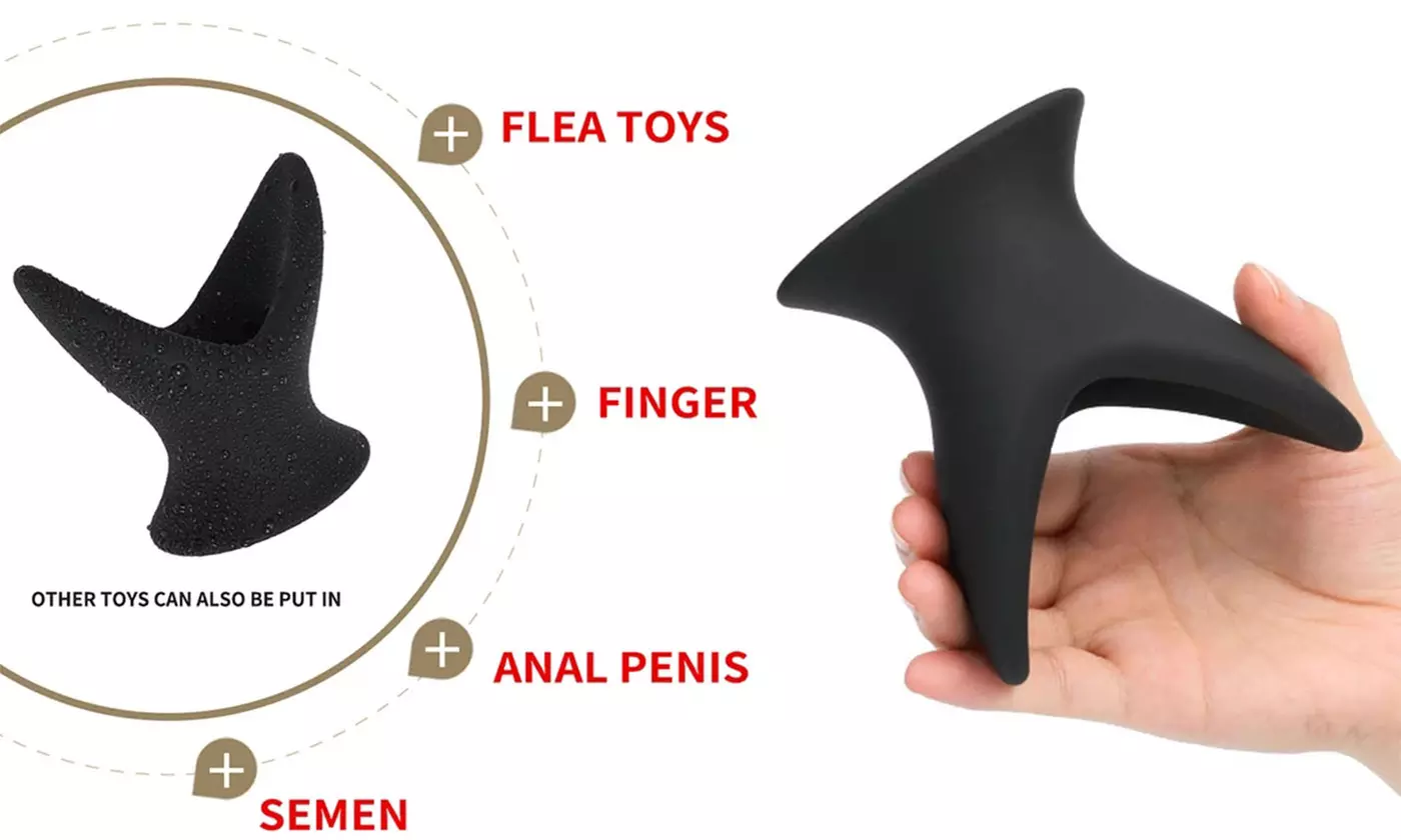 Hollow Prostate Anal Plug Massager Dildo Tunnel Probe-Use Lubricants