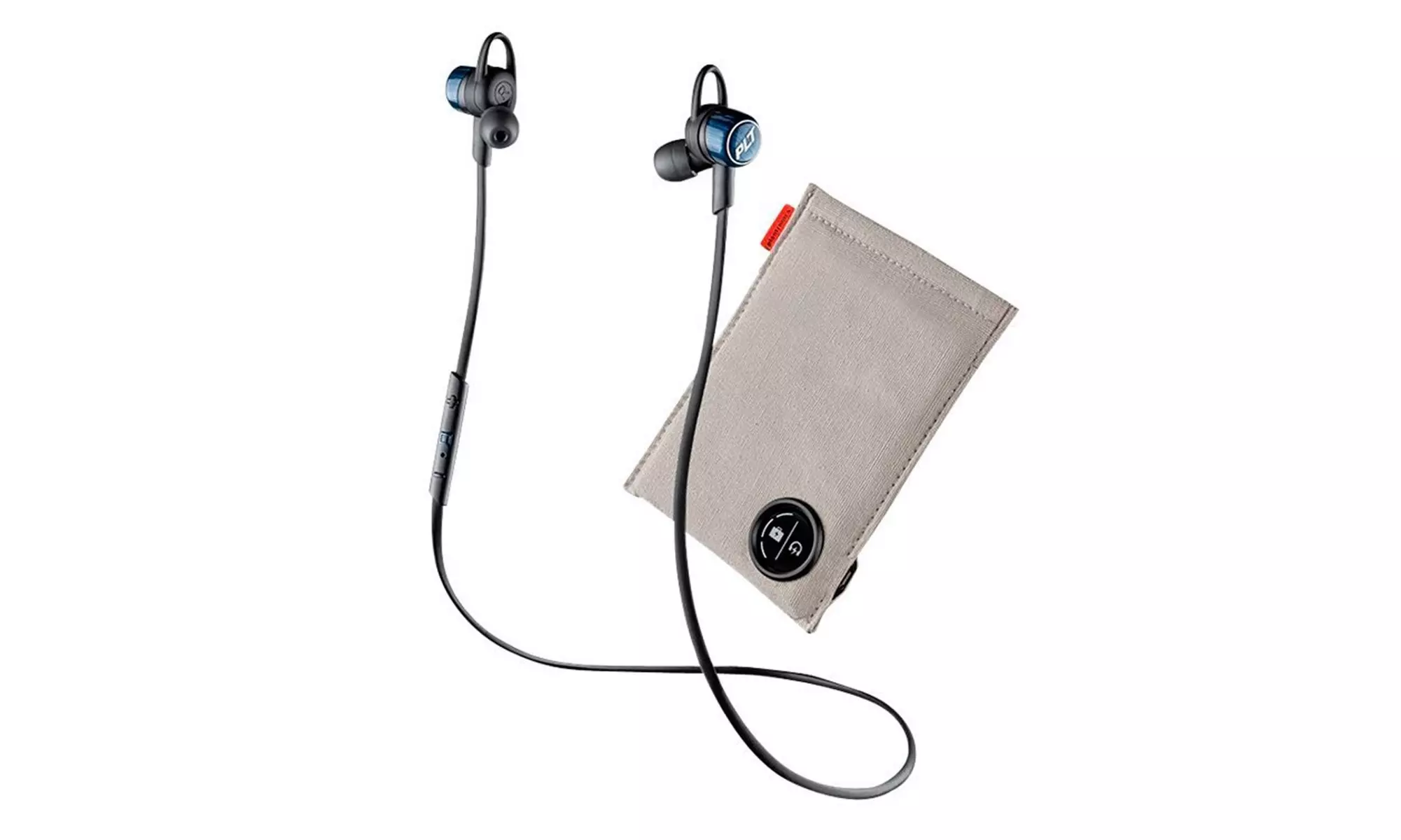 Plantronics Backbeat Go 3 Plus Charge Case Granite Black Neckband Headsets - Primary Image