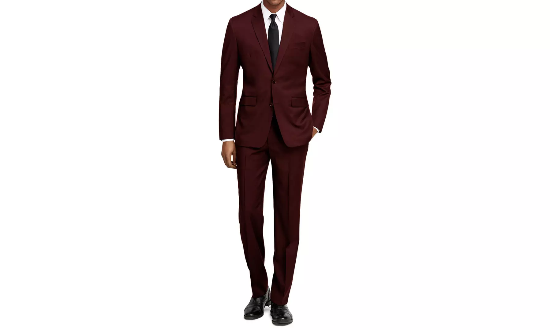 Men's Slim Fit Fashion Suits (Burgundy-Plum-Teal)