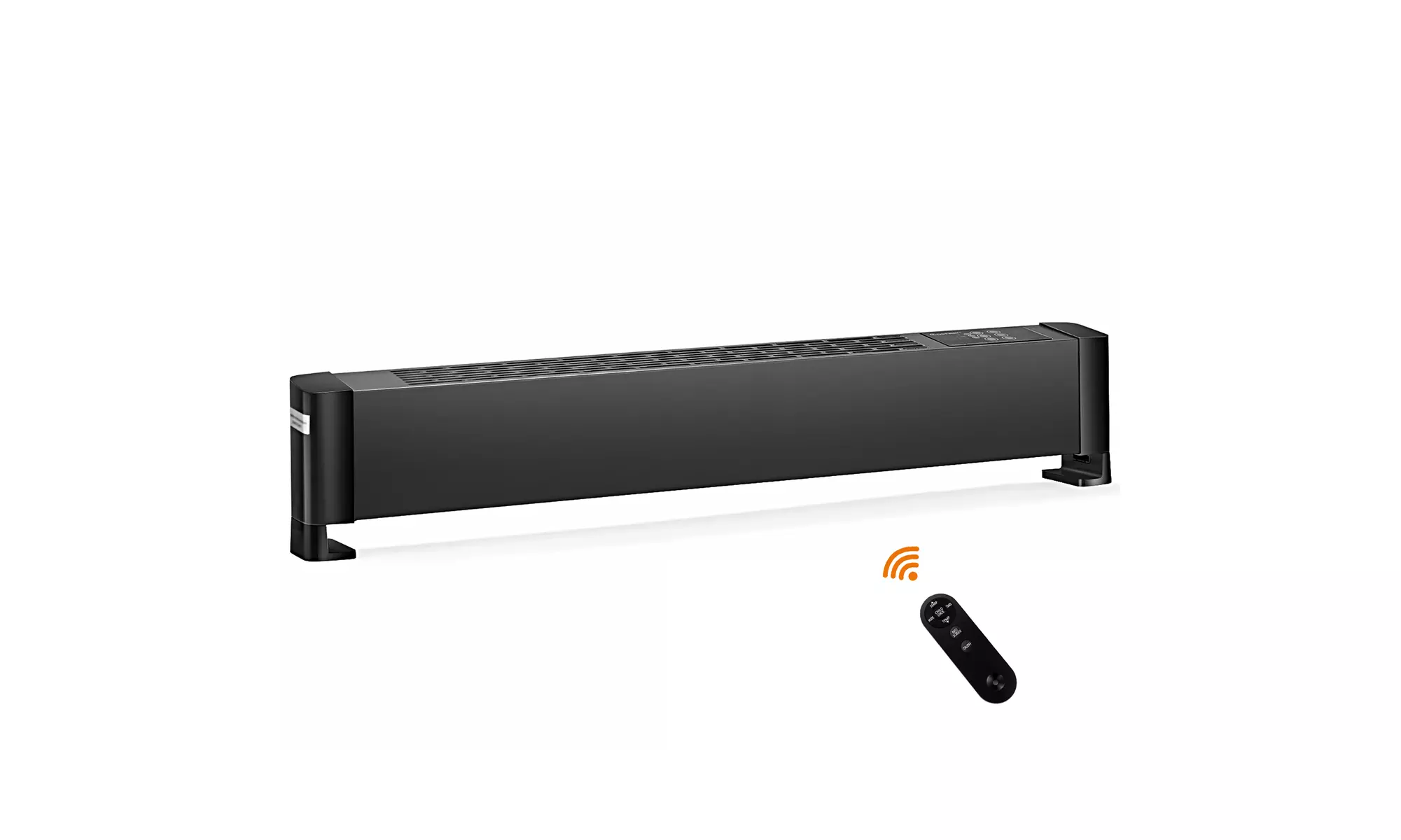 Costway 1500W Baseboard Hardwire Electric Heater Fast Heating w/ Remote Control - Primary Image