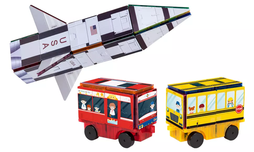 Rocket, Train and School Bus Theme Set - Primary Image
