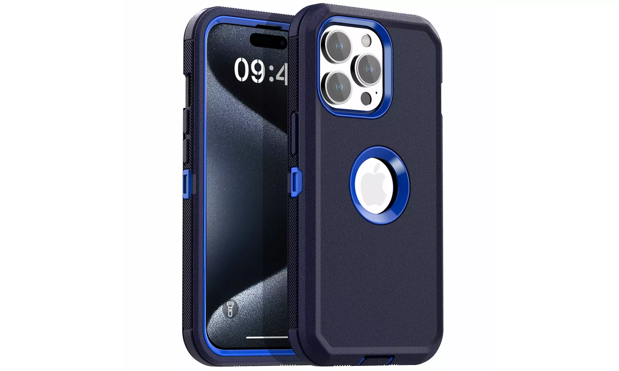 For iPhone 15 Pro Max/15 Case Shockproof Heavy Duty Rugged Cover Logo View