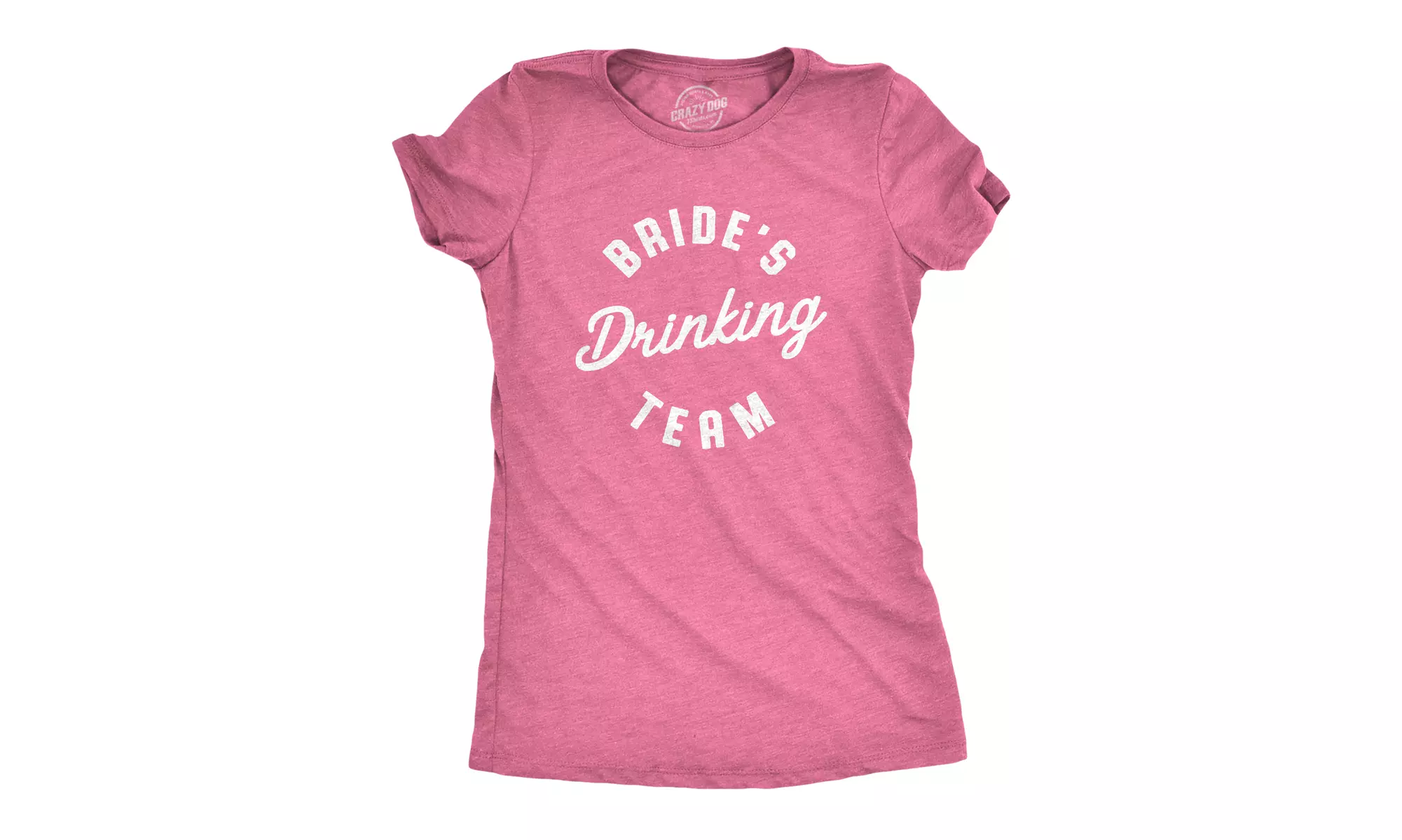 Womens Bride's Drinking Team Tshirt Funny Bachelorette Party Wedding Tee - Primary Image