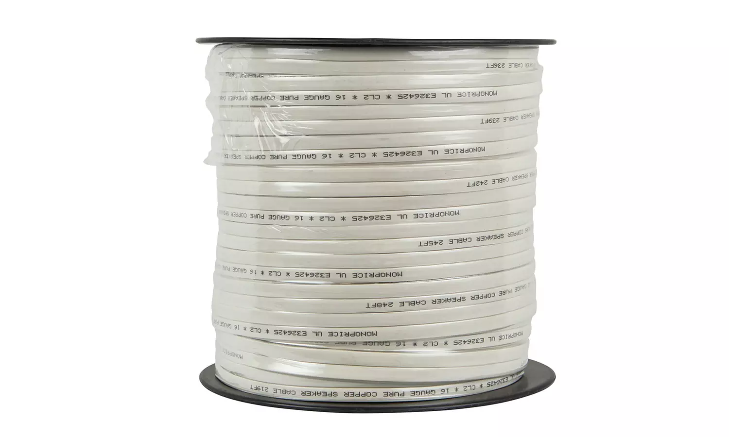 Monoprice Planate Series 16AWG Pure Copper Flat Speaker Wire, 250ft - Second Medium