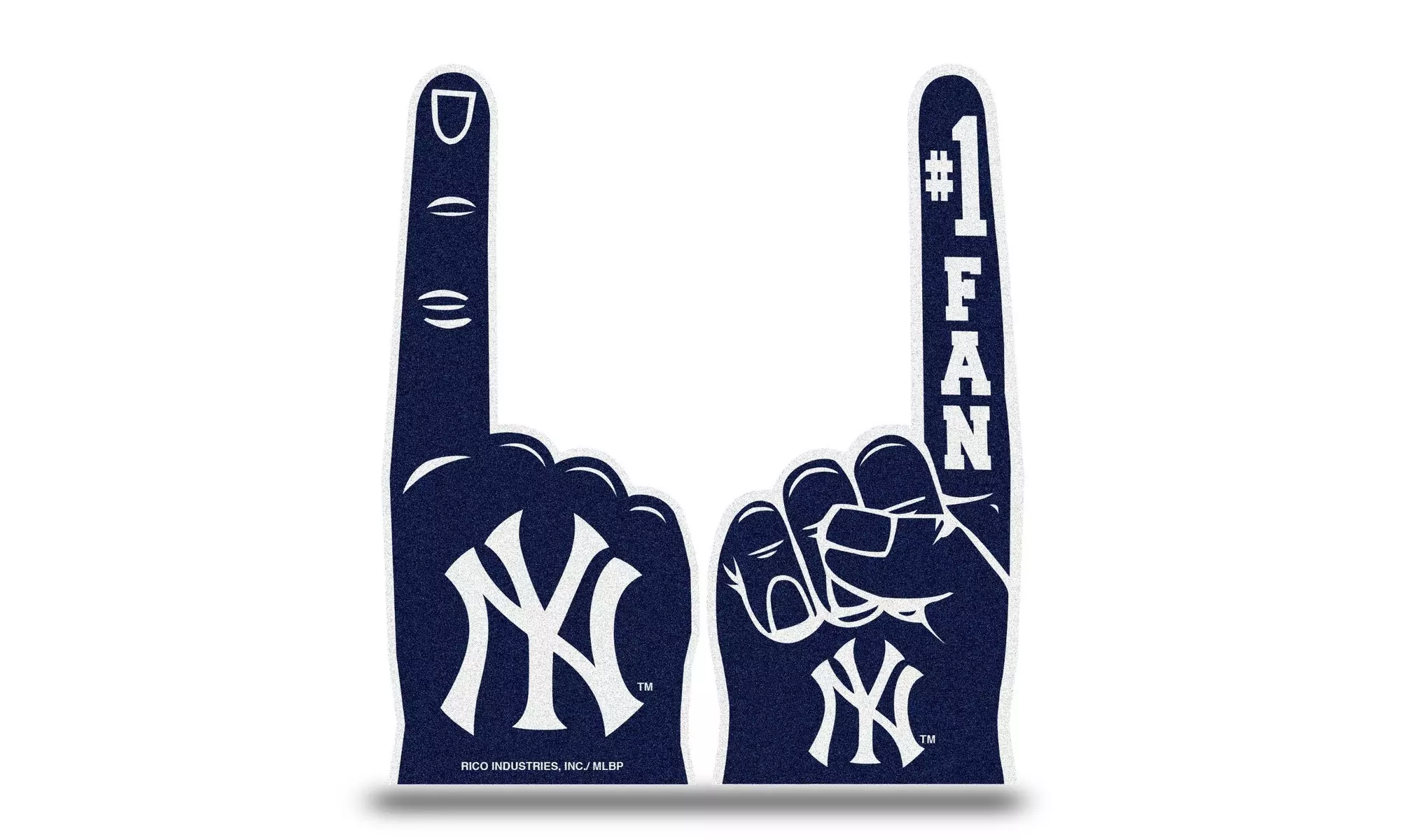 New York Yankees  1 Fan Flat Foam Finger NEW! MLB - Primary Image