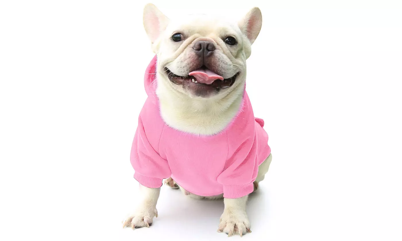 Winter Dog Hoodie Sweatshirts with Pockets Warm Dog Clothes for Small Dogs