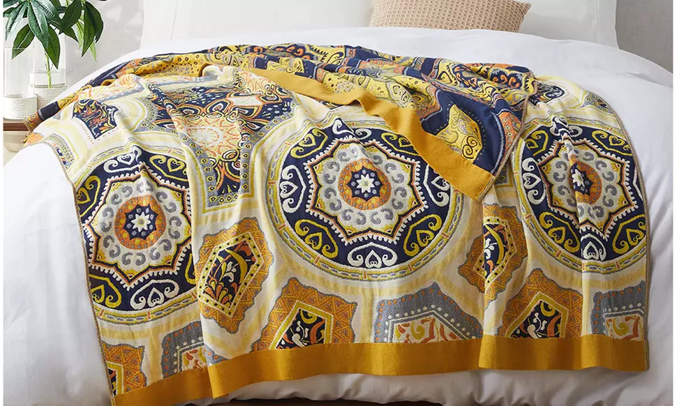 Peace Nest Peace Nest Boho Throw Blanket 