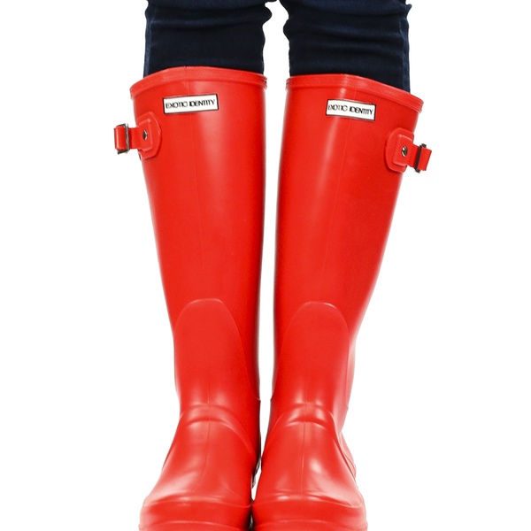 exotic identity short rain boots