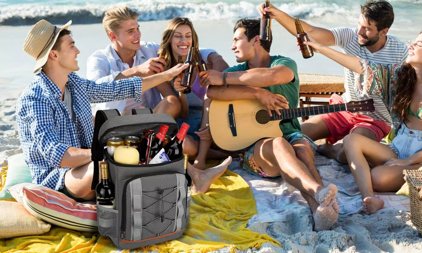 N'POLAR Leakproof Insulated Cooler Backpack 6.6 Gal Capacity