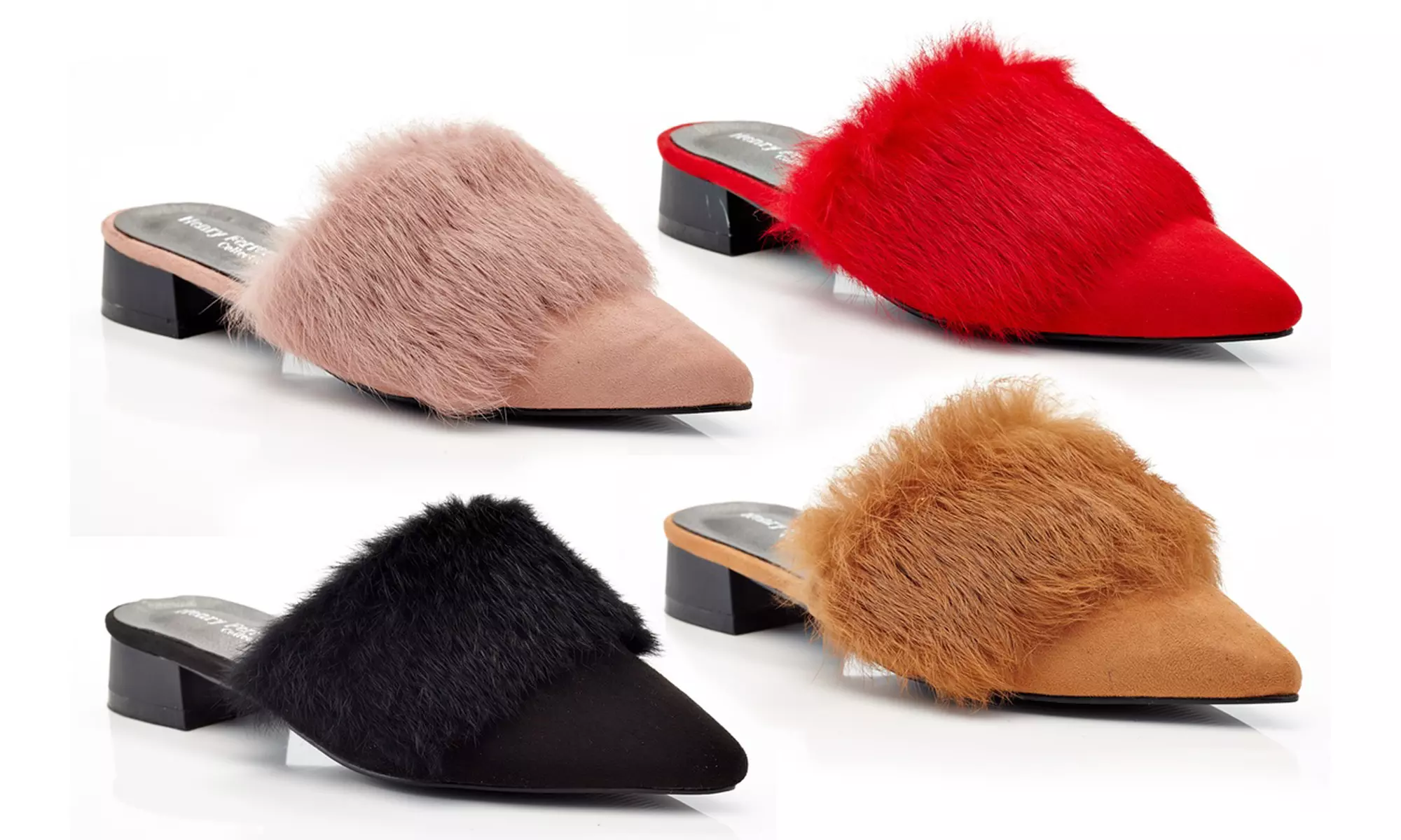 Henry Ferrera Women's Fuzzy Fur Mules - Primary Image