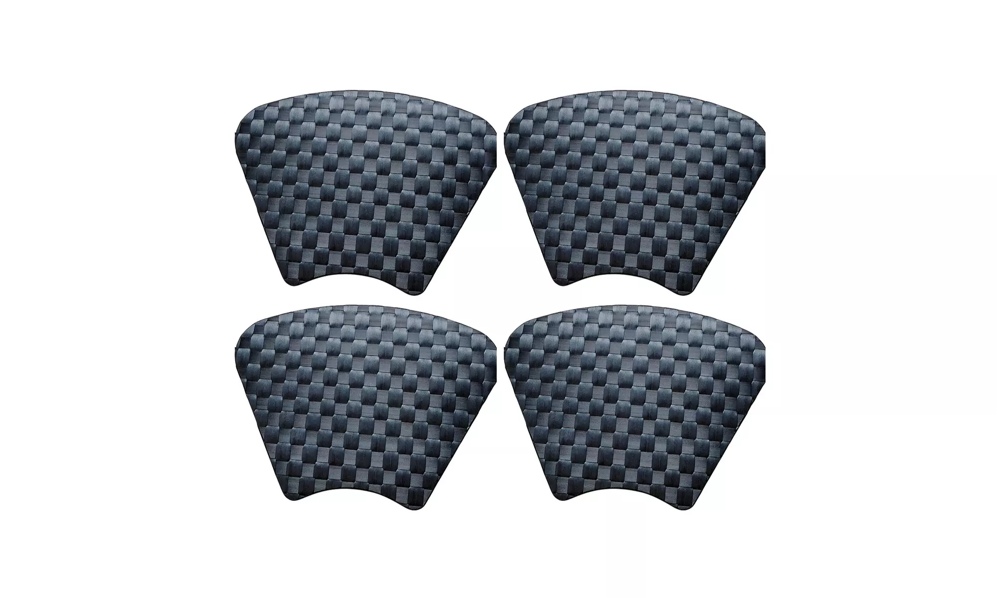 Saleen Half-Round 16-Inch Placemat (Cobalt Blue, Set of 4) - Primary Image