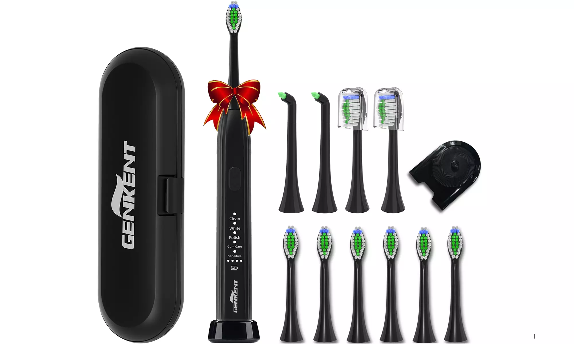 Sonic Whitening Electric Toothbrush High Power with 10 Tooth Brush Heads - Primary Image