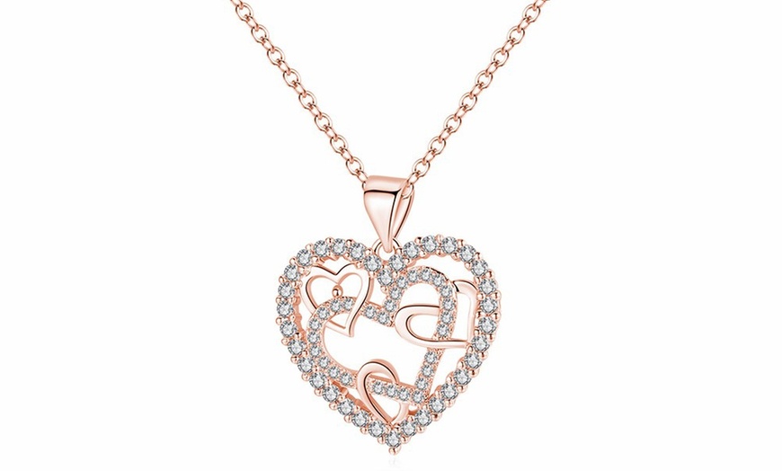 valentines day heart necklace