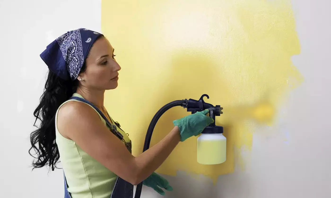 Paint Max 800ml Paint Sprayer HVLP Spray Gun w/ 3 Spray Patterns (450W or 650W)
