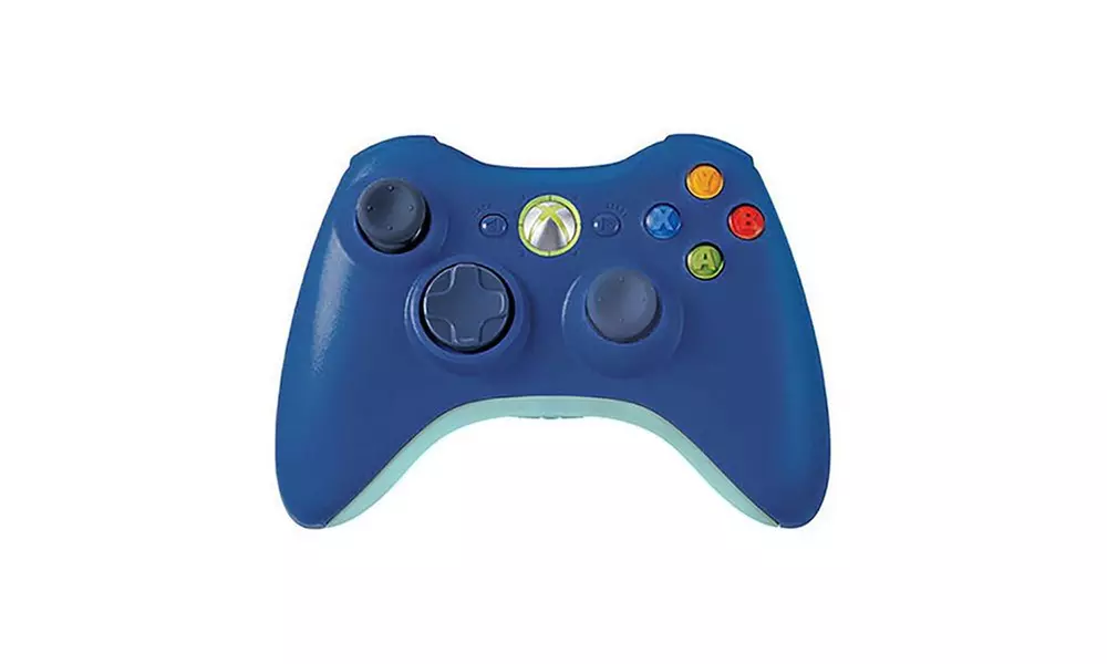 Microsoft Xbox 360 Wireless Controller (Bulk Packaging) Arctic Blue - Primary Image
