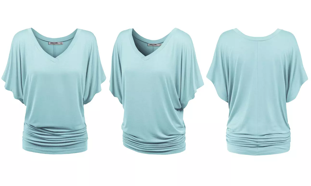 Women's Dolman Top S-3X  by Made by Johnny Plus Size 