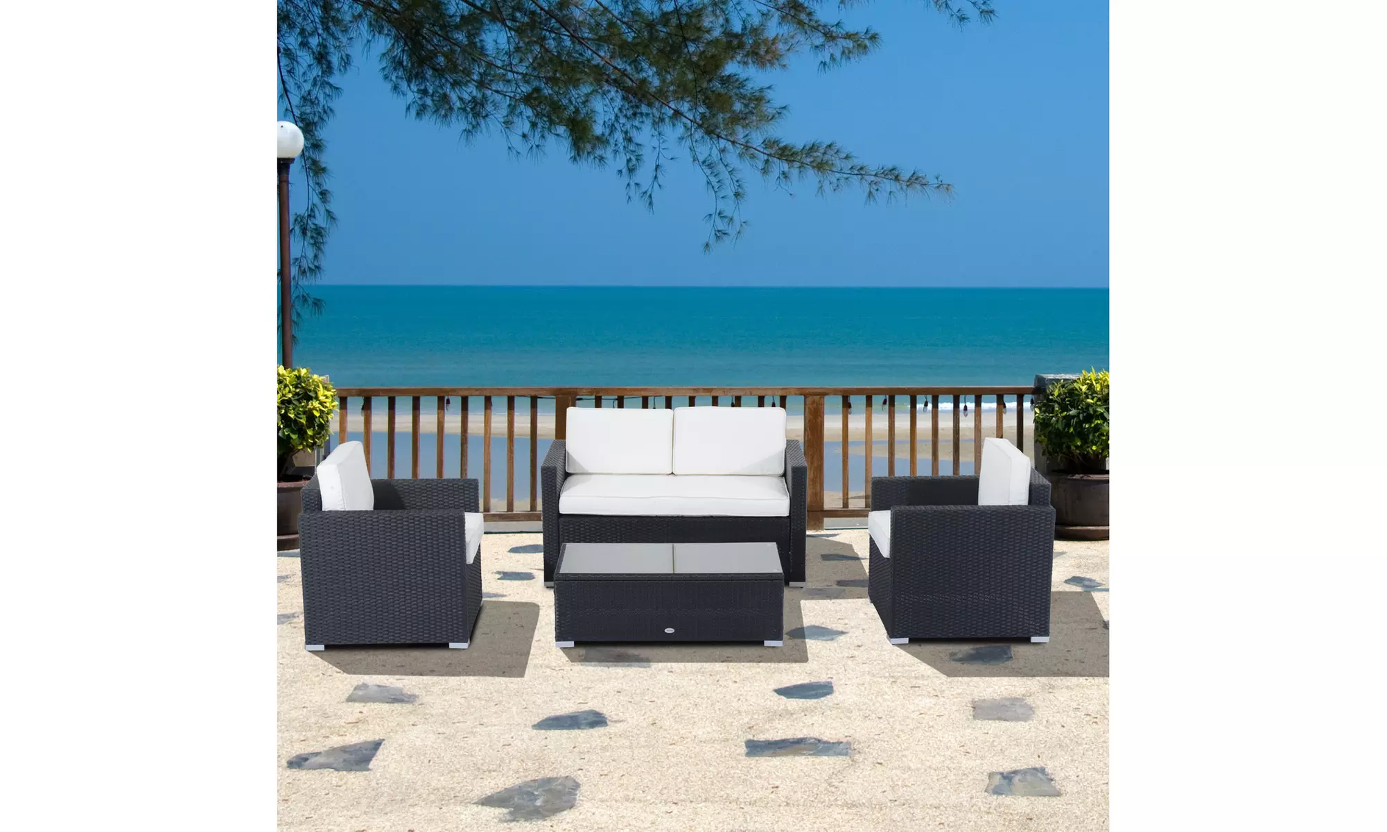 Outdoor Sectional Patio Furniture Set - Primary Image