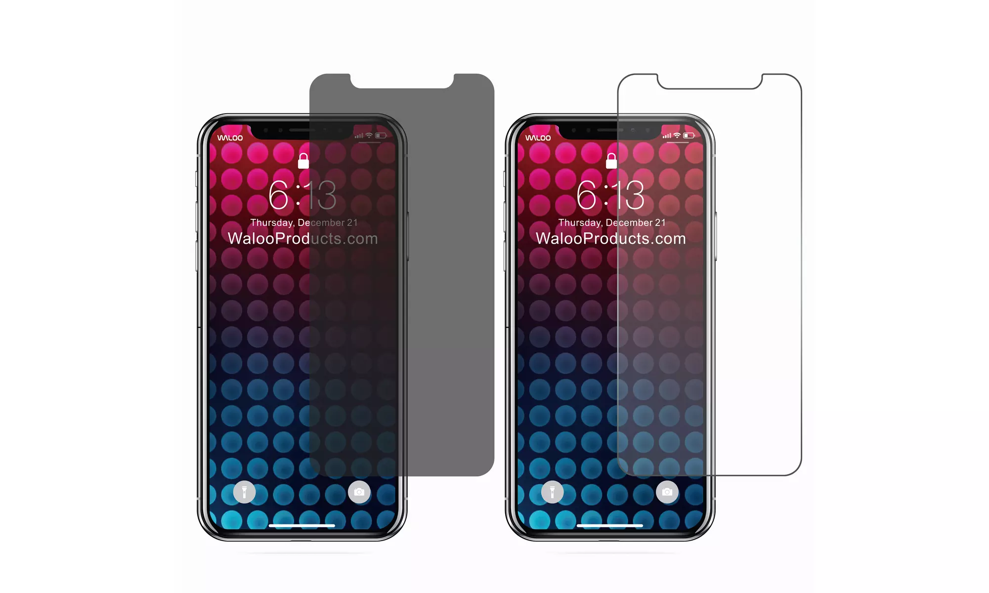 Waloo Tempered Glass or Privacy Tempered Glass Screen Protector for iPhone's - Primary Image