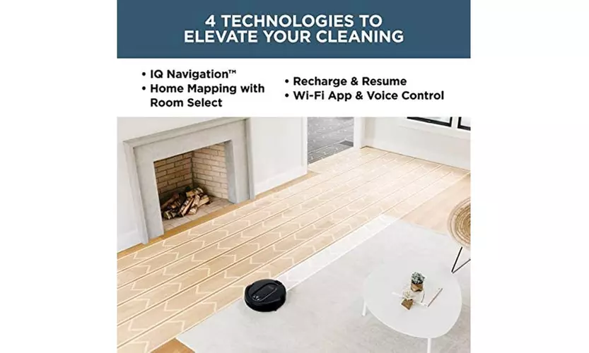 Shark RV1000 IQ Robot Vacuum (Black)- Refurbished