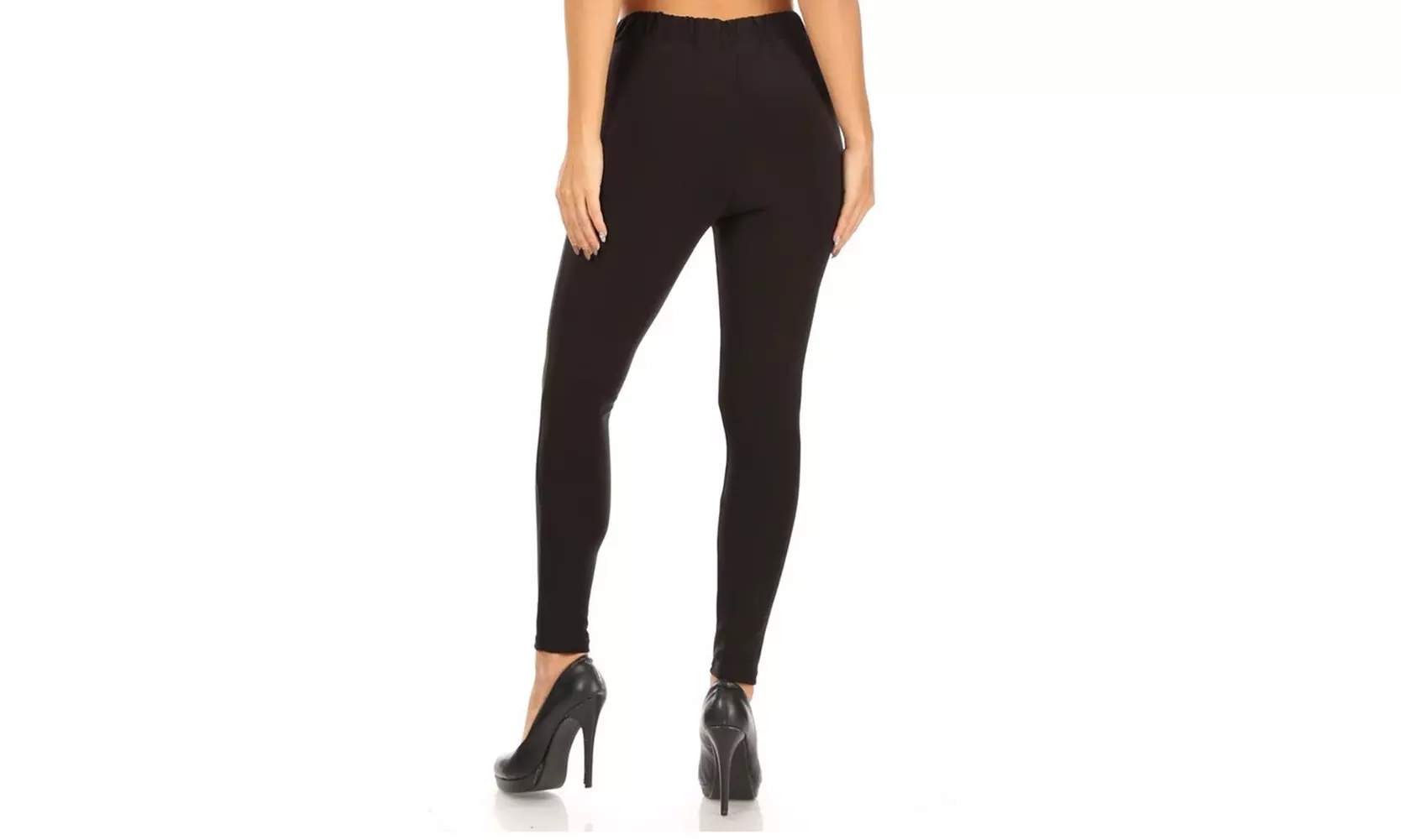 Womens Treggings Skinny Pants Pull On Straight Leg Belted Side Pocket Bottoms - Second Medium