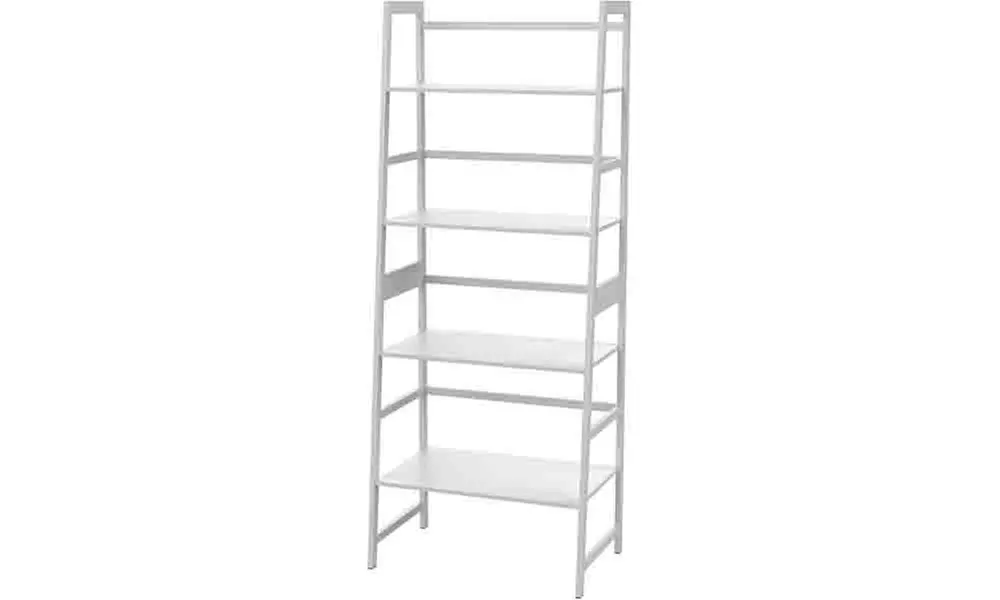 Book Shelf,  Ladder Bookcase, 4 Tier Tall Book case for Bedroom, Living Room - Primary Image