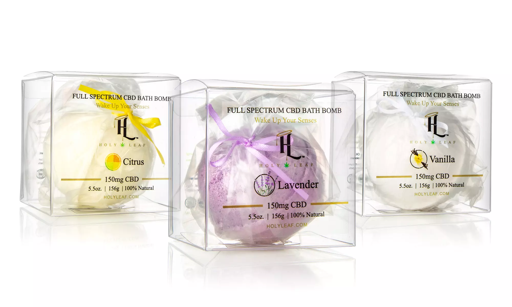 100% Natural Bath Bombs Infused w/ Essential Oils & Full Spectrum CBD 150MG - Second Medium