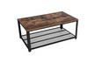 VASAGLE Industrial Coffee Table with Storage Shelf for Living Room, Wood Look  - Second Medium