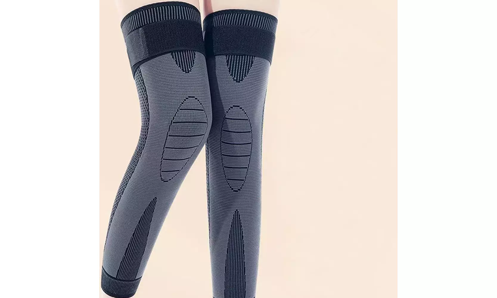 US 1-2 Pcs Full Leg Compression Sleeves Long Knee Braces Support Protector Sport